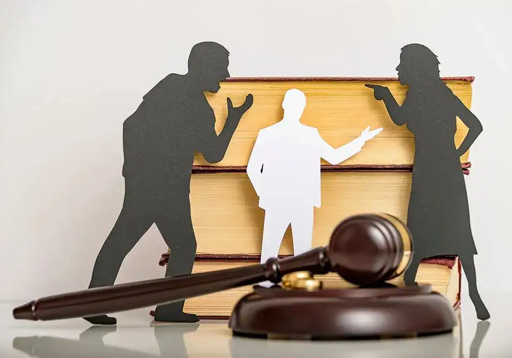 image of couple arguing through divorce Southampton
